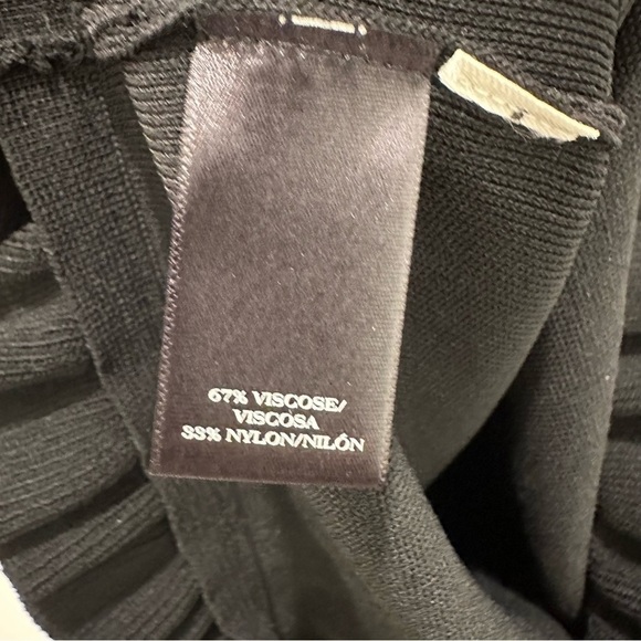 Ann Taylor Ruffle Knit Black Top - Picture 8 of 11